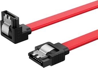 Tobo Right Angle SATA III Red Data Cable 50cm